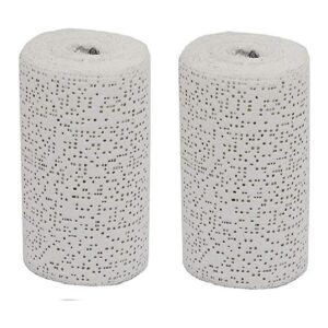 Rollos de vendajes de gasa de tela de yeso blanco para