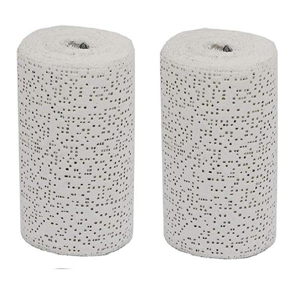 Rollos de vendajes de gasa de tela de yeso blanco para