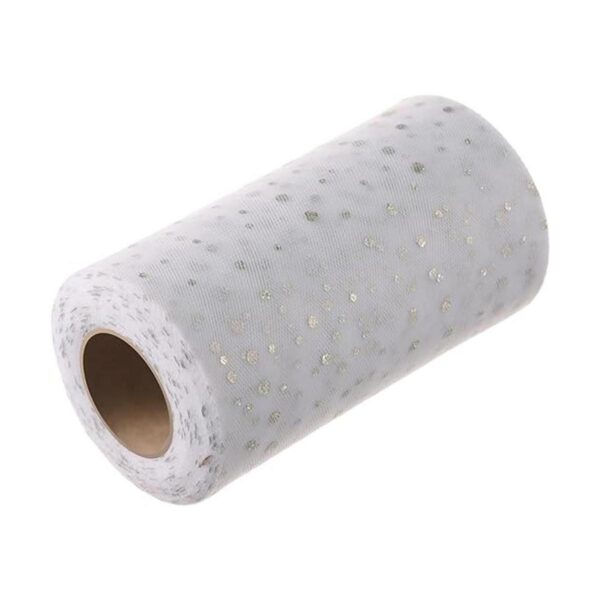 Rollos de tul con purpurina 6 x 50 yardas 150 pies de_2