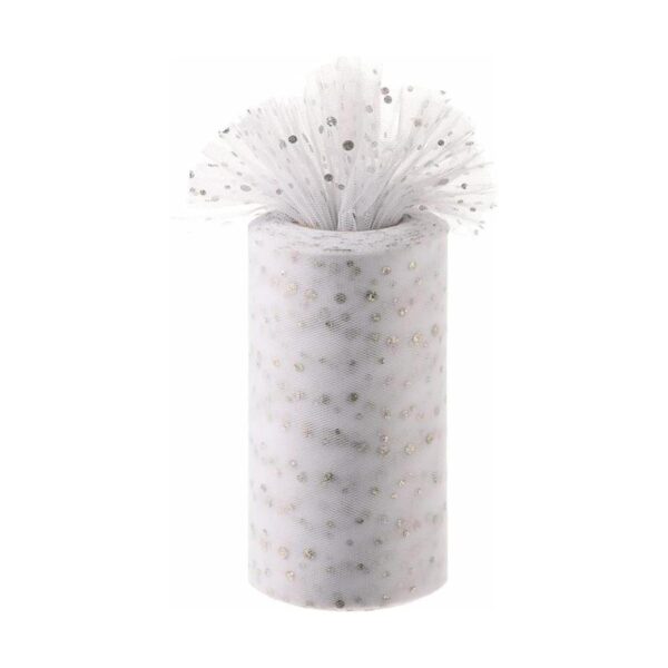 Rollos de tul con purpurina 6 x 50 yardas 150 pies de_1