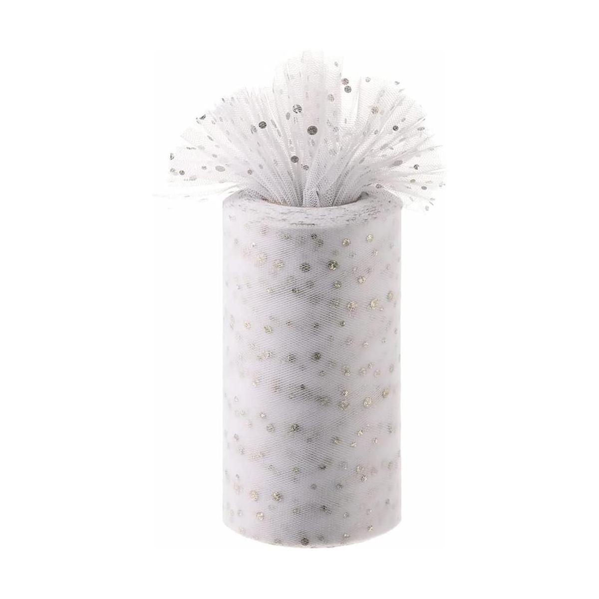 Rollos de tul con purpurina 6 x 50 yardas 150 pies de