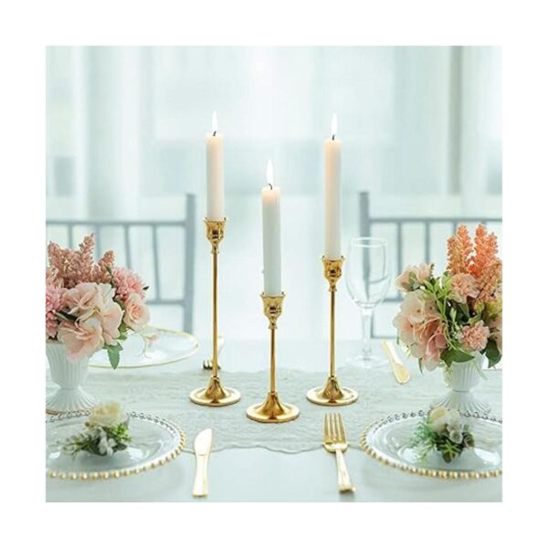 Romadedi Juego de 3 candelabros decorativos para velas