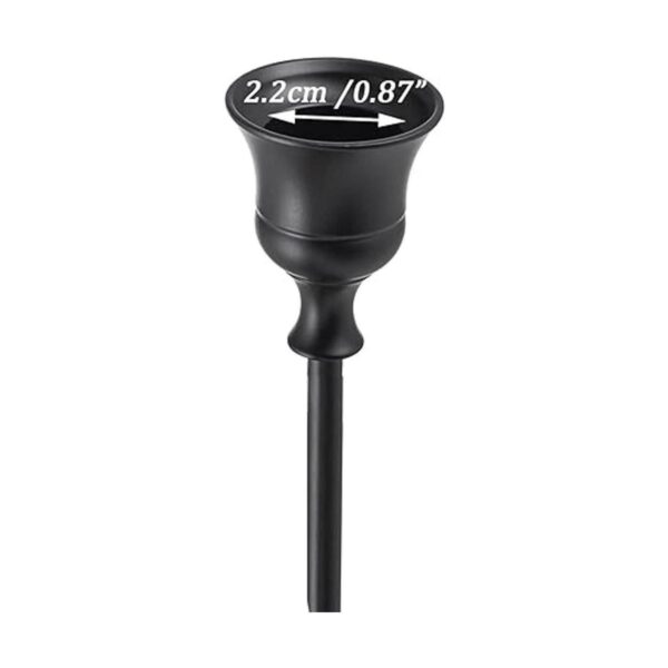 Romadedi Portavelas de color negro mate juego de 3