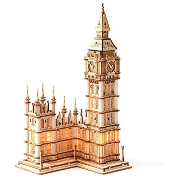 Rolife Rompecabezas de madera 3D para adultos Big Ben con_1