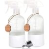 Roetell Botellas de vidrio esmerilado con funda de_1