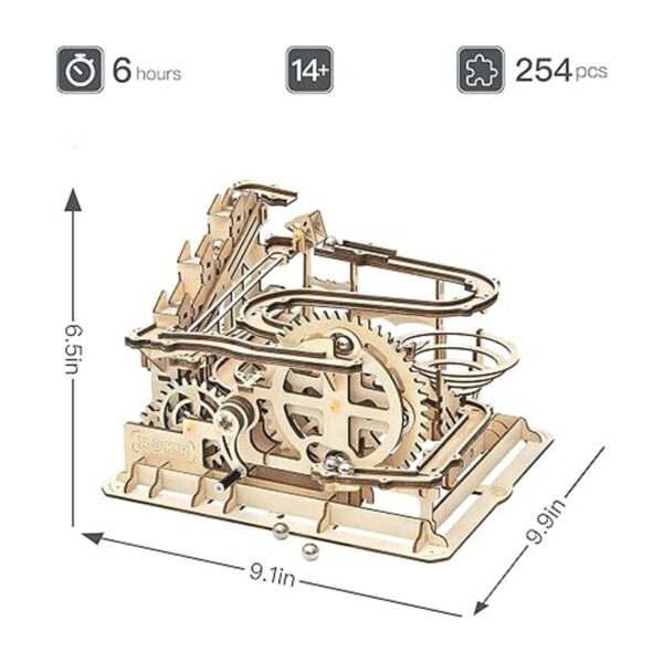 Rokr Juego de rompecabezas 3D de madera con canica_6