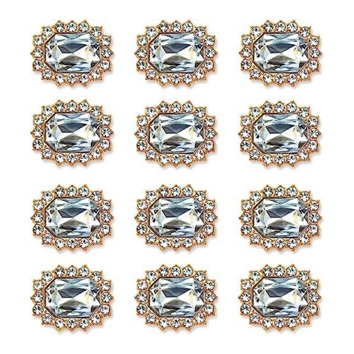 Rodvanvo 50 adornos de diamantes de imitación de lujo
