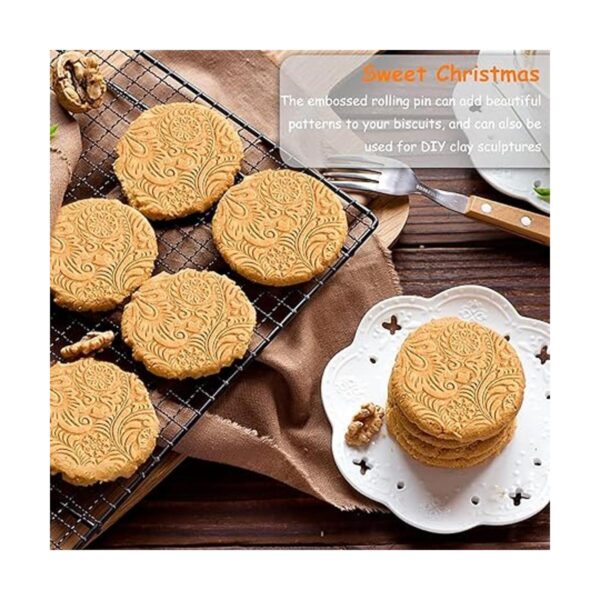 Rodillos en relieve para Navidad patrón de cachemira 3D_4