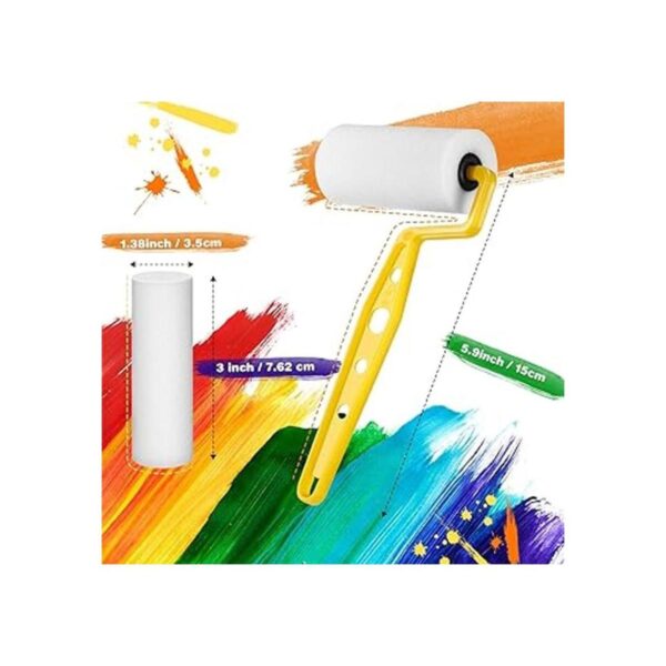 Rodillo de pintura de espuma de 3.0 in con 10 piezas de