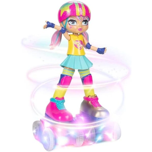 Rock N Rollerskate Muñeca Rainbow Riley Muñeca de_1