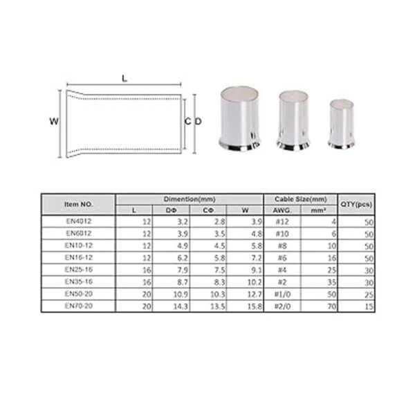 RockDIG 300 piezas 12 10 8 6 4 2 10 20 Conector de_3