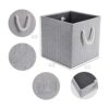 Robuy Paquete de 3 cubos plegables con mango de cuerda de