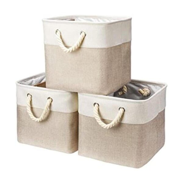 Robuy Paquete de 3 cubos de almacenamiento canastas_1