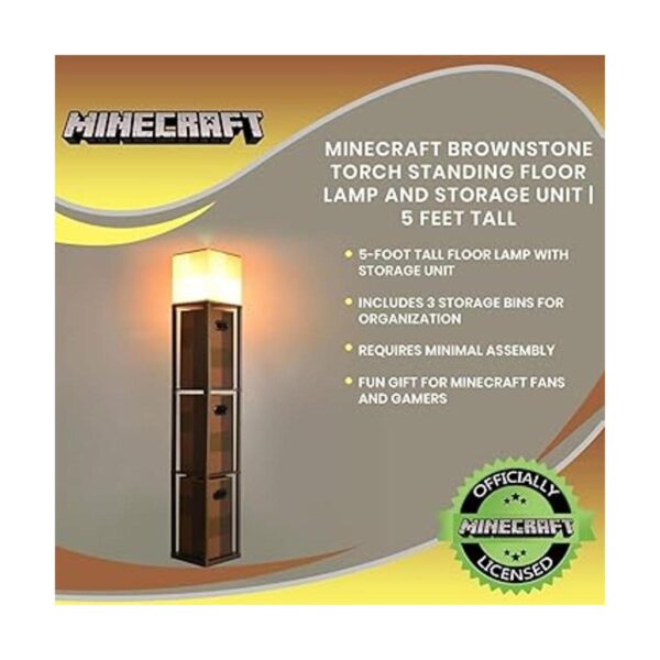 Robe Factory LLC Minecraft Brownstone Torch Lámpara de