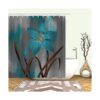 RnnJoile Lily Juego de cortinas de ducha con flores_3
