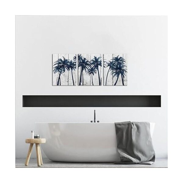 RnnJoile Arte de pared de 3 paneles con diseño de árbol_5