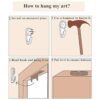 RnnJoile Juego de 3 piezas de arte para pared de diente de_6