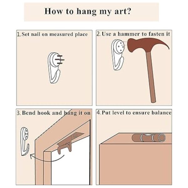 RnnJoile Juego de 3 piezas de arte para pared de diente de_6