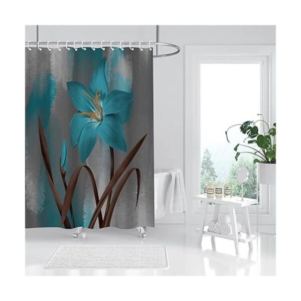 RnnJoile Lily Juego de cortinas de ducha con flores_6