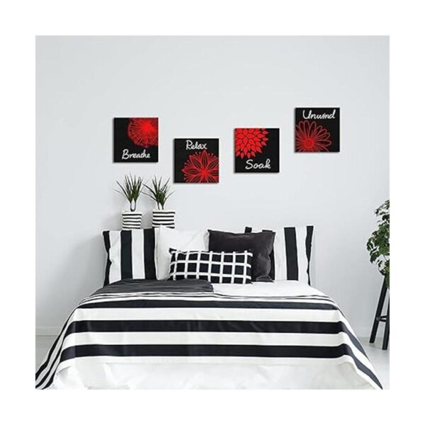 RnnJoile Relax Soak Unwind Breathe Cuarto de baño Arte de_3