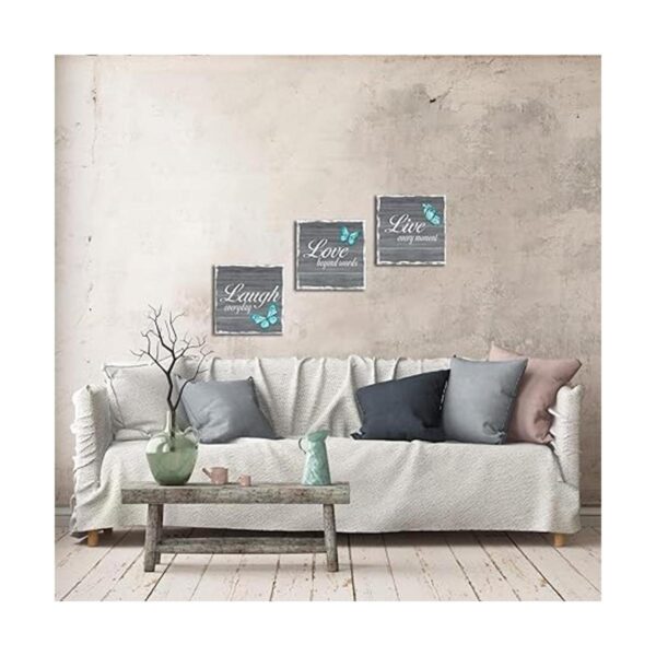 RnnJoile 3 piezas de arte de pared con texto en inglés_3