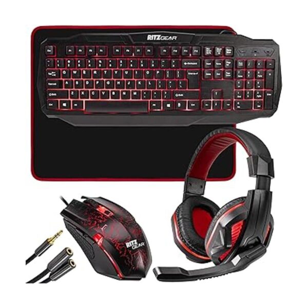Ritz Gear Kit de accesorios para juegos rojo Paquete_1