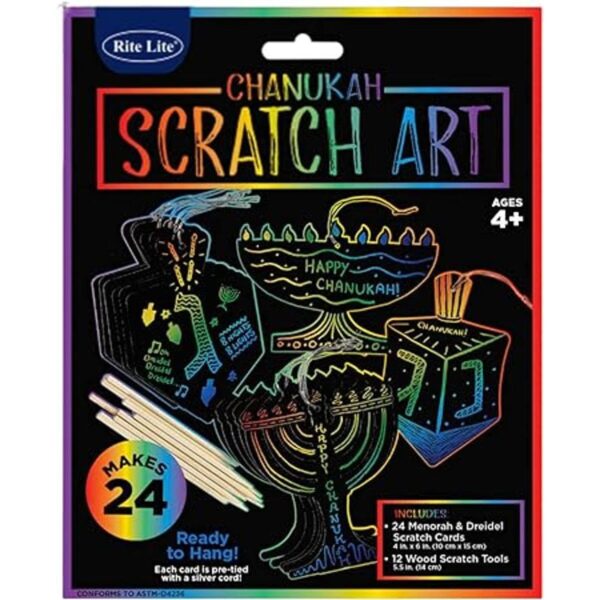 Rite Lite Chanukah Arte para rascar_2