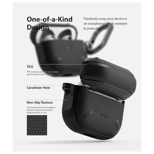 Ringke Onyx Funda para AirPods 3 2021 color negro_3