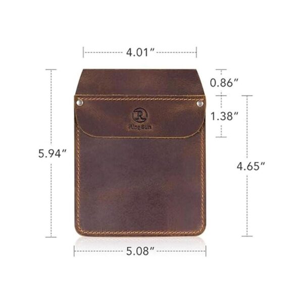 RingSun RS10 Protector de bolsillo de cuero genuino para