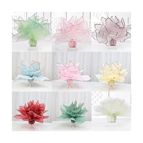 Rikyo 21 hojas de papel de ramo de floristas impermeables_4