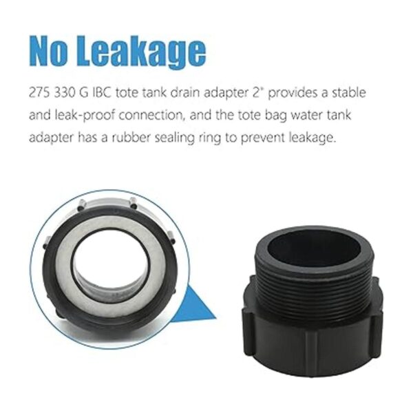 Rierdge 275 330 Gn IBC Adaptador de drenaje de grado
