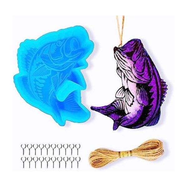 Rifanda Bass Fish Freshie Supplies Moldes de silicona para_1