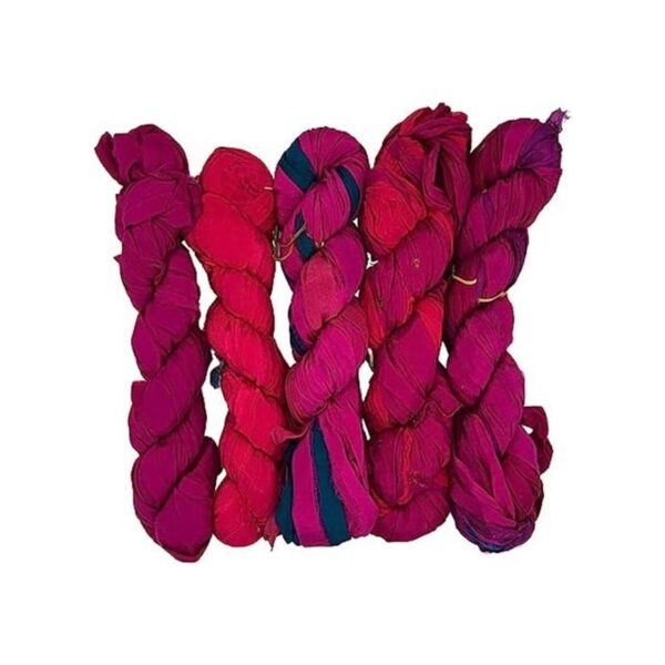 Revolution Fibers Hilo de cinta de seda 100 reciclado de