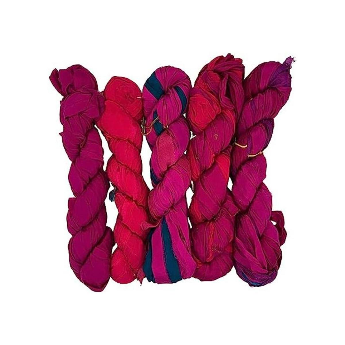 Revolution Fibers Hilo de cinta de seda 100 reciclado de