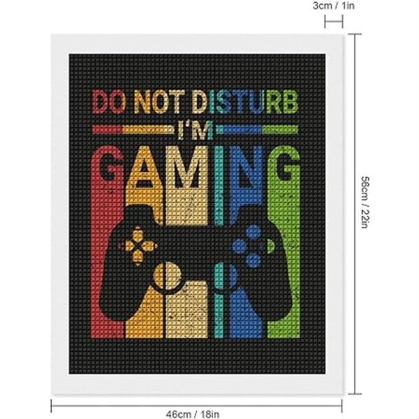 Retro Gamer Divertido DIY 5D Diamante Pintura Dibujo