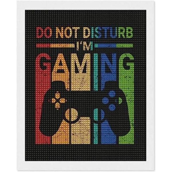 Retro Gamer Divertido DIY 5D Diamante Pintura Dibujo