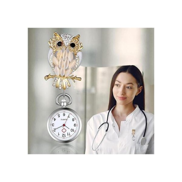 Retractable Nurse Watch with Secondhand Clip On_3