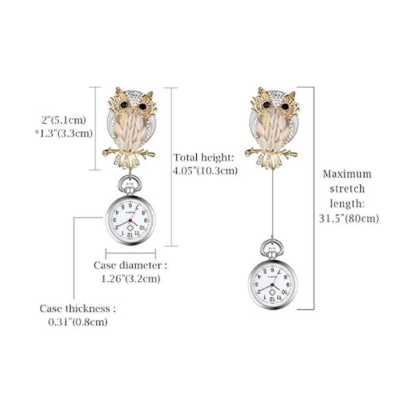 Retractable Nurse Watch with Secondhand Clip On_2