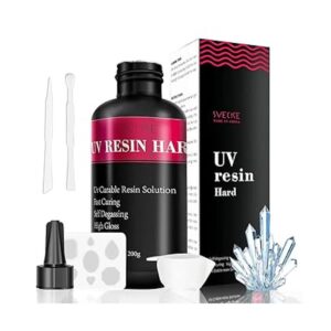 Resina UV dura transparente tipo duro de 7 onzas resina_1