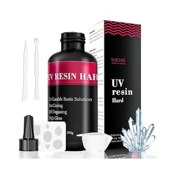 Resina UV dura transparente tipo duro de 7 onzas resina_1