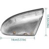 Repuesto de luz LED para espejo de giro delantero derecho_4