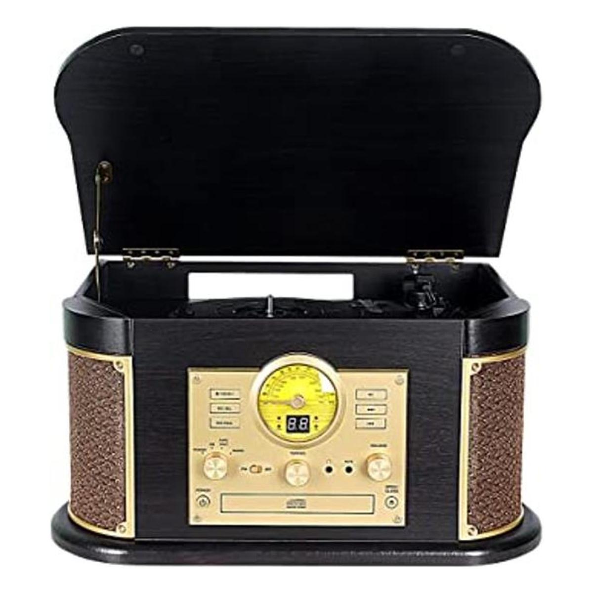 Reproductor de discos Bluetooth todo en uno para vinilo