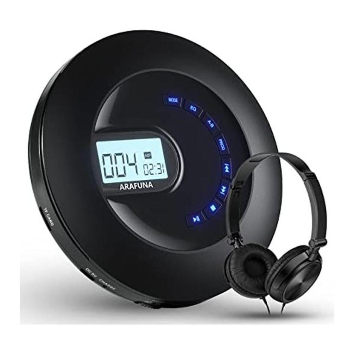 Reproductor de CD portátil recargable portátil para