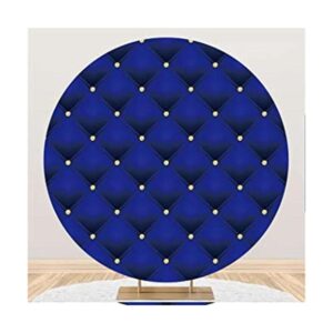 Renaiss Funda redonda de 8.9 x 9.2 ft color azul real_1