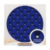 Renaiss Funda redonda de 8.9 x 9.2 ft color azul real_3