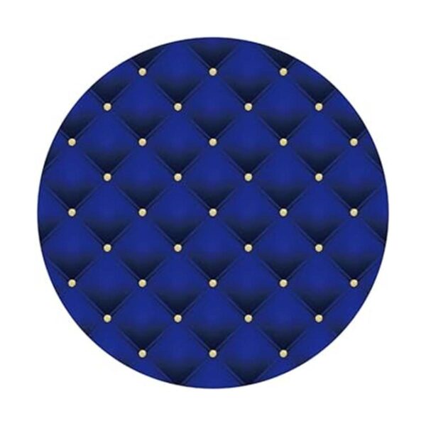 Renaiss Funda redonda de 8.9 x 9.2 ft color azul real_4