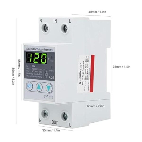 Relé protector de voltaje SVP912 120VAC autorecuperación