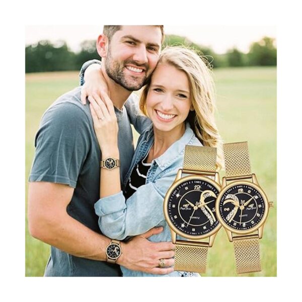 Relojes de pulsera románticos de acero inoxidable con_2