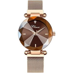 Relojes de moda para mujer reloj de cuarzo japonés oro_1