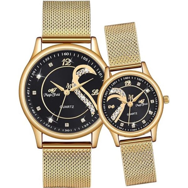 Relojes de pulsera románticos de acero inoxidable con_1